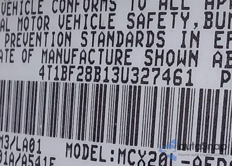 2003 Toyota Avalon Xls from USA, damaged, VIN 4T1BF28B13U327461